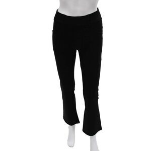 Conceited Women Dress Pants Black Rayon Pull On Solid Size S